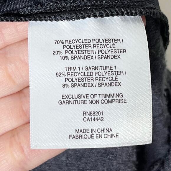 Mondetta Women's 1/4 Zip Pullover Sweatshirt S Dark Gray Patterned Athletic Top - Picture 8 of 9